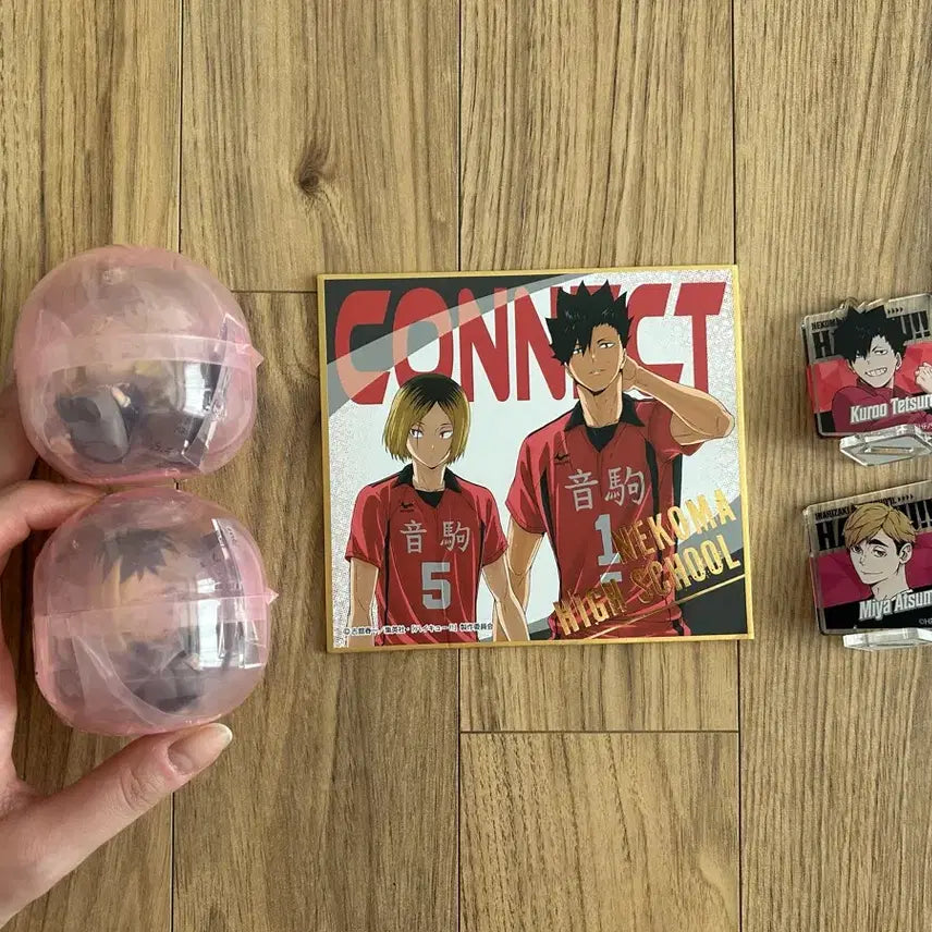 [BUNJANG] Haikyuu!! Nekoma High School Kenma Kozume &amp; Tetsuro Kuroo Acrylic Stand and Capsule Figure Set / 하이큐 네코마 굿즈(켄마 쿠로오)