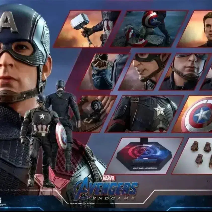 [BUNJANG] Hot Toys Avengers: Endgame Captain America Figure (Opened) / 핫토이 어벤저스 엔드게임 캡틴아메리카 개봉품 피규어 팝니다