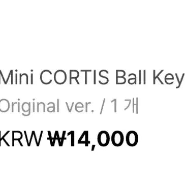 [BUNJANG] Cortis Mini Cortisball Keyring Mint Original / 미개봉) 코르티스 cortis 미니 코르티스볼 키링 민트 오리지널
