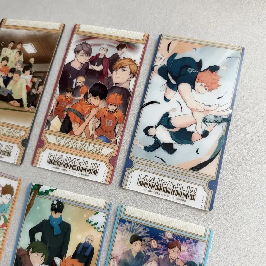 [BUNJANG] Haikyuu!! Visual Clear Ticket Bundle Set / 하이큐 비쥬얼 클리어 티켓 일괄