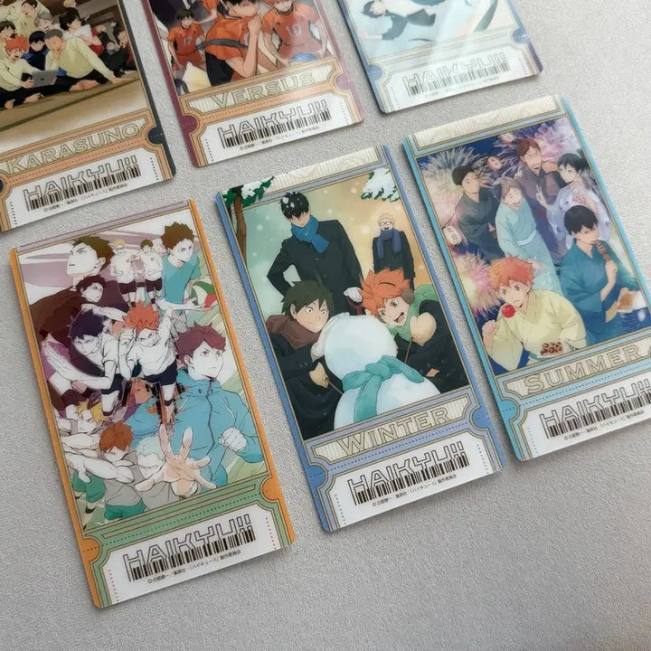 [BUNJANG] Haikyuu!! Visual Clear Ticket Bundle Set / 하이큐 비쥬얼 클리어 티켓 일괄