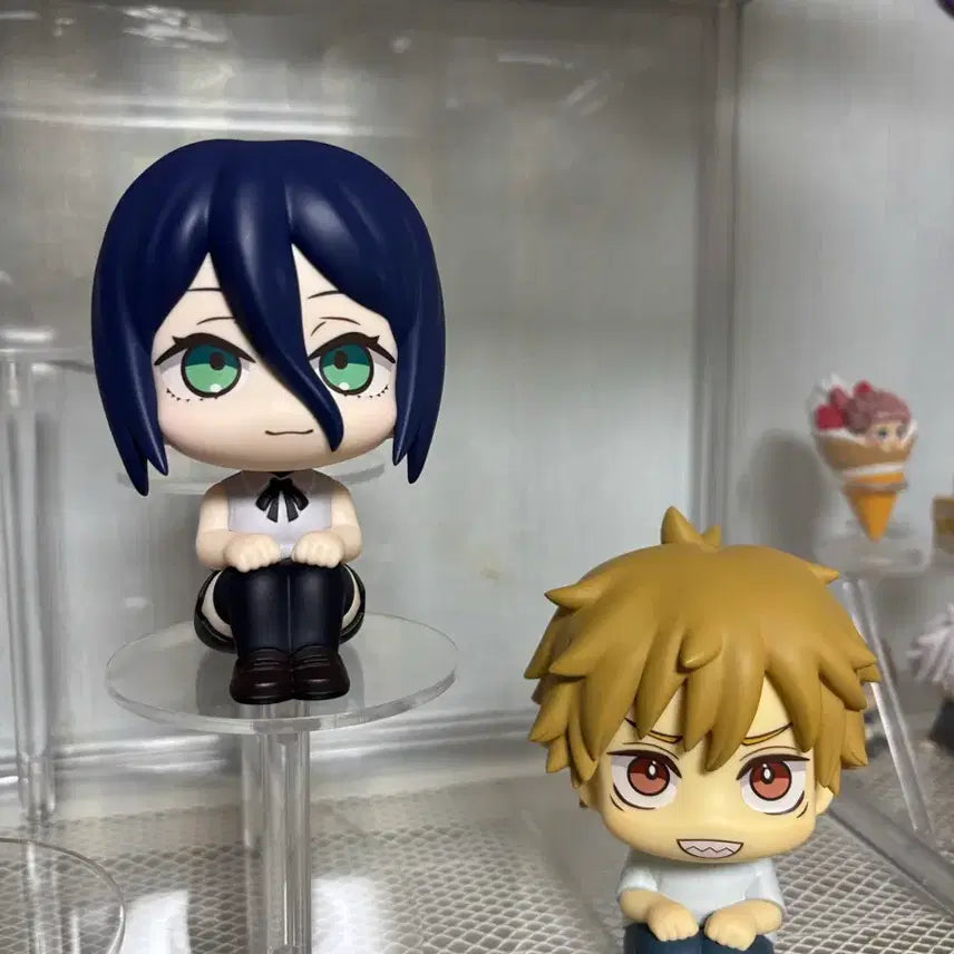 [BUNJANG] Chainsaw Man Denji &amp; Reze Look Up Acrylic Stand Bundle / 체인소맨 레제 덴지 룩업 일괄 (박스X)