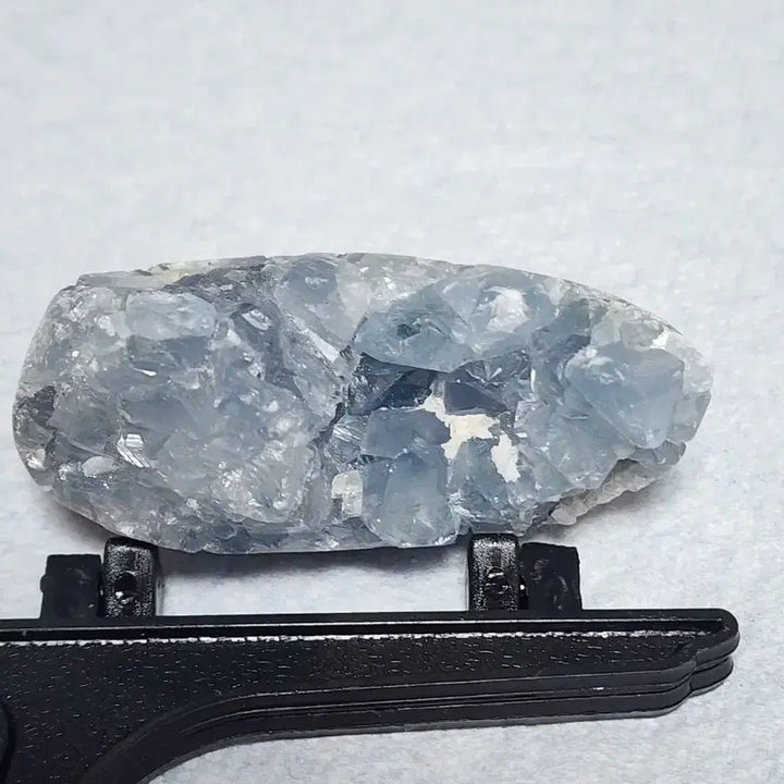 [BUNJANG] Natural Crystal Blue Topaz Rough Stone with Stand / 천연크리스탈 블루수정 원석+받침대