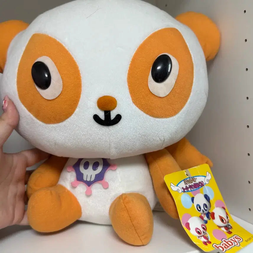 [BUNJANG] Panshels World Japanese Retro Demon Panda Large Plush / (할인)일본 고전 쇼와레트로 판쉘월드 panshels 악마 판다 대형 인형 방꾸