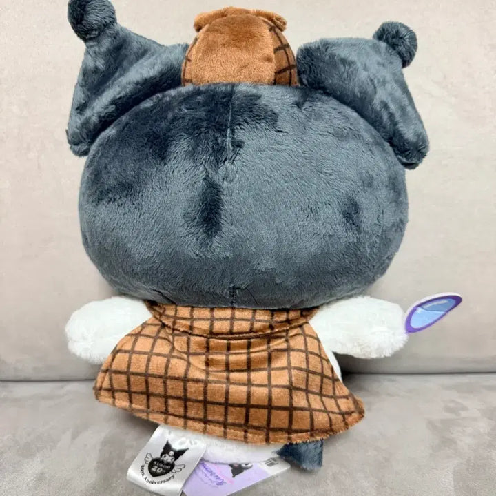 [BUNJANG] Sanrio 20th Anniversary Detective Kuromi Medium Plush / 정품 산리오 20주년 탐정 쿠로미 중형 인형