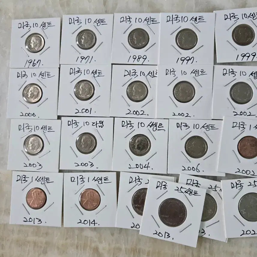 [BUNJANG] Collection of US Quarters (Various Years) / 미국동전모음