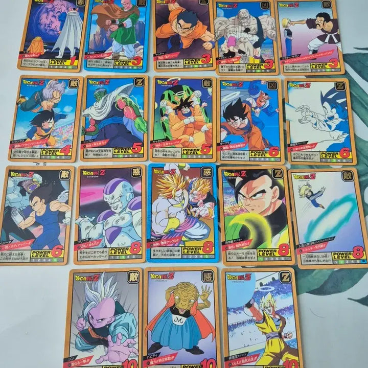[BUNJANG] Dragon Ball Z Card 15-Card Set (1994-1995) / 94~95년 드래곤볼 Z 카드 15장 세트