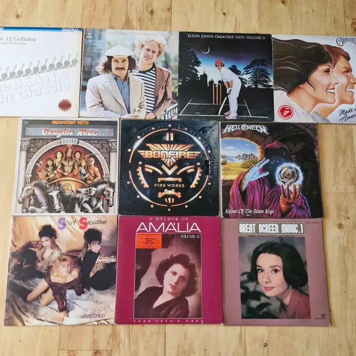 [BUNJANG] 80s Pop &amp; Rock LP Vinyl Album Collection (10 Records) / 80년대 팝송등 LP앨범 10장 일괄