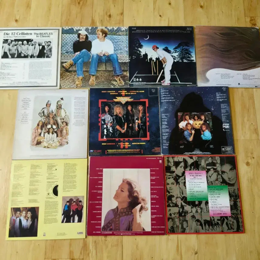 [BUNJANG] 80s Pop &amp; Rock LP Vinyl Album Collection (10 Records) / 80년대 팝송등 LP앨범 10장 일괄