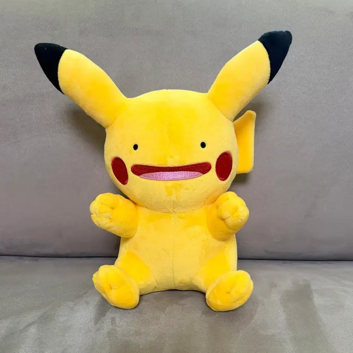 [BUNJANG] Pokemon Metamon (Ditto) Transformed Pikachu Sitting 25cm Plush / 정품 포켓몬스터 피카츄로 변한 메타몽 시팅 25cm 인형
