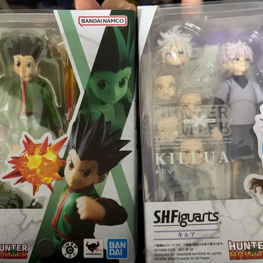 [BUNJANG] Hunter x Hunter S.H.Figuarts Gon Freecss &amp; Killua Zoldyck Action Figure / 헌터x헌터 SHFiguarts 곤 키르아 피규어