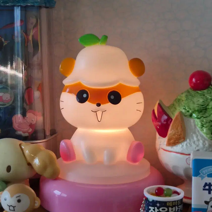 [BUNJANG] Sanrio Kuriring Hamster Mood Lamp Vintage Rare / 고전 빈티지 산리오 산엑스 쿠리링 햄스터 무드등 레어