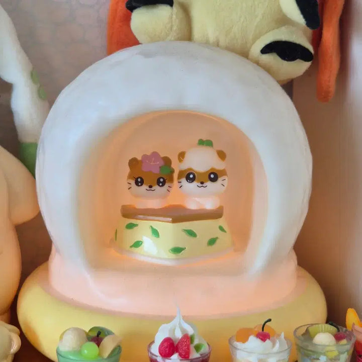 [BUNJANG] Sanrio San-X Kuri Ring Kotatsu Hamster Mood Lamp / 고전 빈티지 산리오 산엑스 쿠리링 무드등 코타츠 햄스터