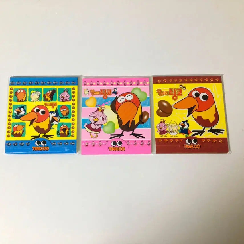 [BUNJANG] Vintage Tingo Memo Pad Bundle Set / 고전문구 왕부리 팅고 메모지 일괄세트