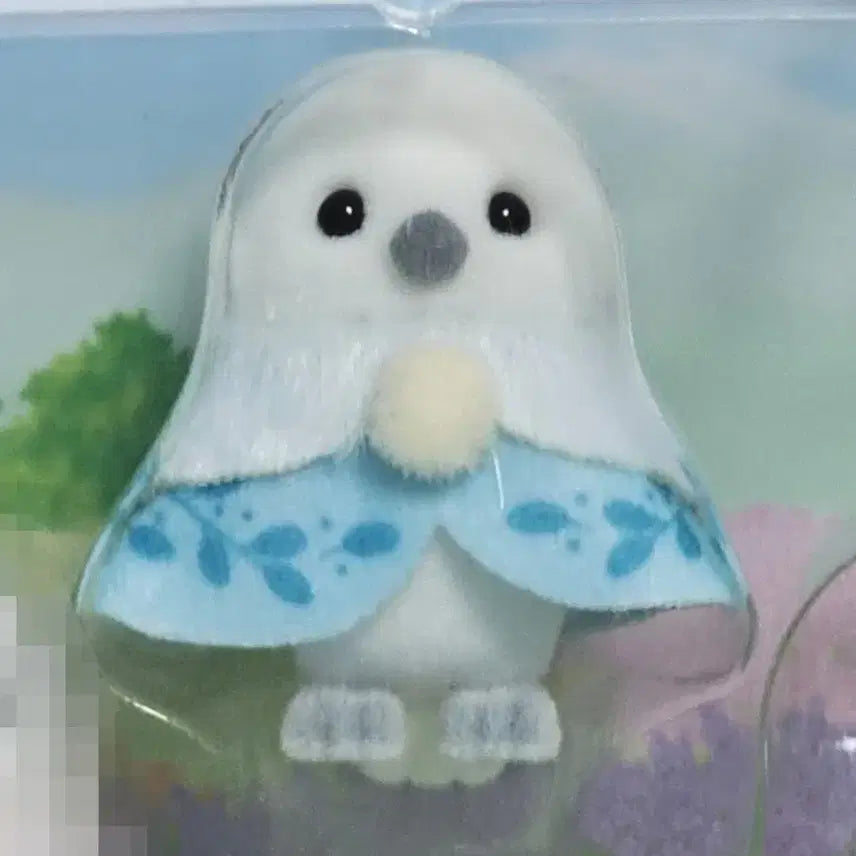 [BUNJANG] Sylvanian Families White Siskin Baby (Light Blue Outfit) / 실바니안 흰 오목눈이 아기 분철 판매 하늘색 파랑