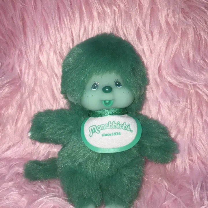 [BUNJANG] Monchhichi Colorful Green SS Size Keychain / 신상 몬치치 컬러풀 그린 초록  키링 키체인 SS 사이즈