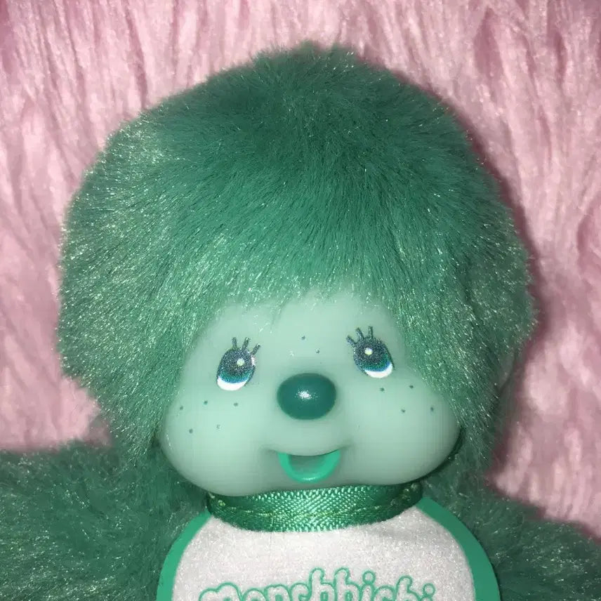[BUNJANG] Monchhichi Colorful Green SS Size Keychain / 신상 몬치치 컬러풀 그린 초록  키링 키체인 SS 사이즈