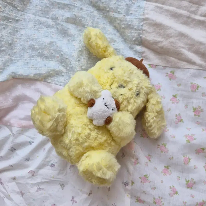 [BUNJANG] Sanrio Pompompurin Vintage Plush Toy with Muffin / 고전 빈티지 인형 산리오 산엑스 폼폼푸린 머핀 레어