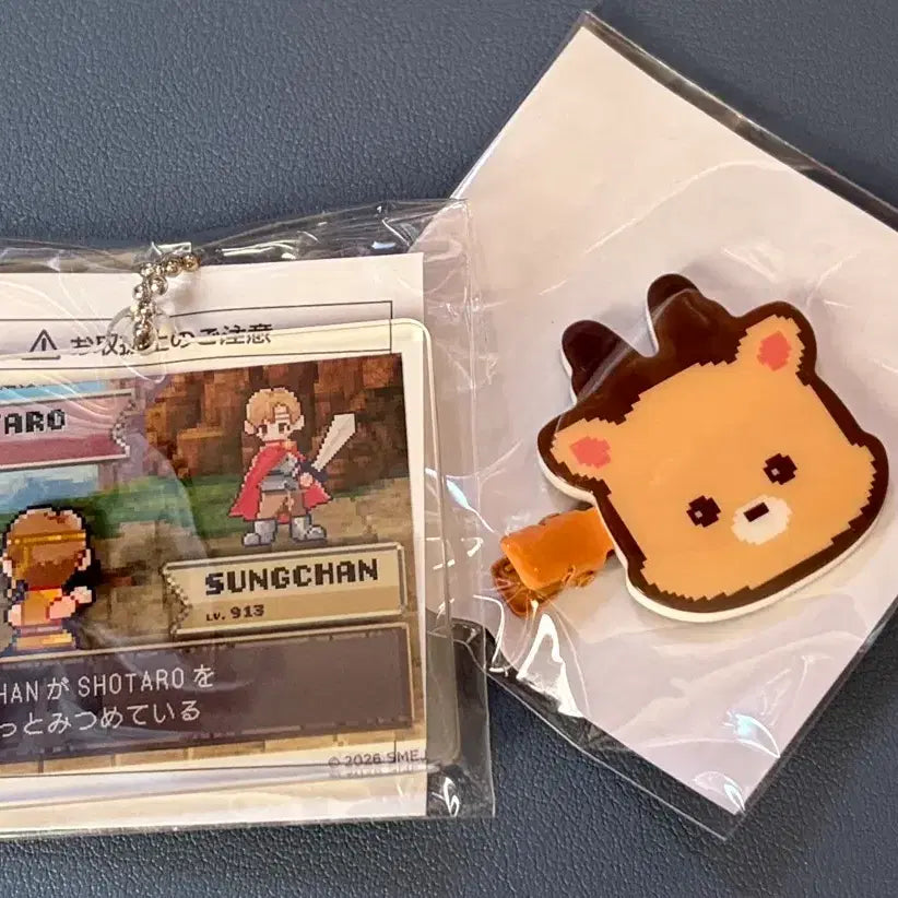 [BUNJANG] RIIZE Japan RPG Fanmeeting Random Toy Sungchan Hairpin &amp; Keychain Bundle Set / 라이즈 일본 RPG 팬미팅 랜덤토이 성찬