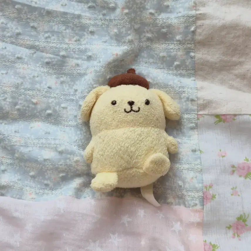 [BUNJANG] Sanrio Sun-X Pompompurin Vintage Rare Towel Doll / 고전 빈티지 인형 산리오 산엑스 폼폼푸린 레어 수건