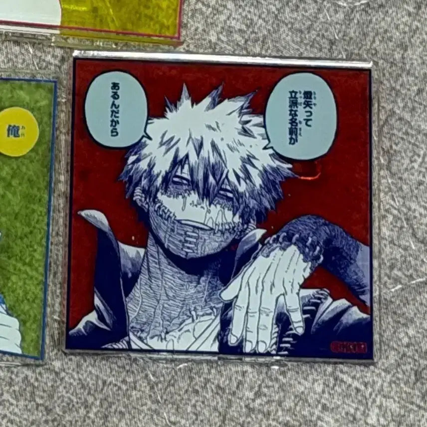 [BUNJANG] My Hero Academia (Hiroaka) Original Art Exhibition Quote Acrylic Badge / 나의 히어로 아카데미아 히로아카 원화전 아크릴 명언 뱃지
