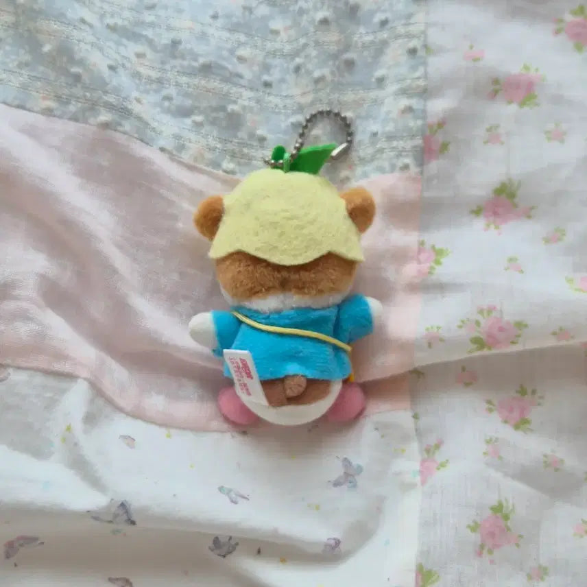 [BUNJANG] Sanrio San-x Kuririn Kindergarten Hamster Plush Keychain / 고전 빈티지 인형 산리오 산엑스 유치원 쿠리링 초레어 키링