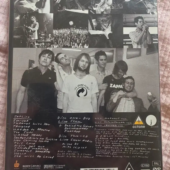 [BUNJANG] Maroon 5 Live DVD + Bonus CD Set / MAROON5 마룬5 라이브 DVD + 보너스 CD Maroon 5 마룬 5