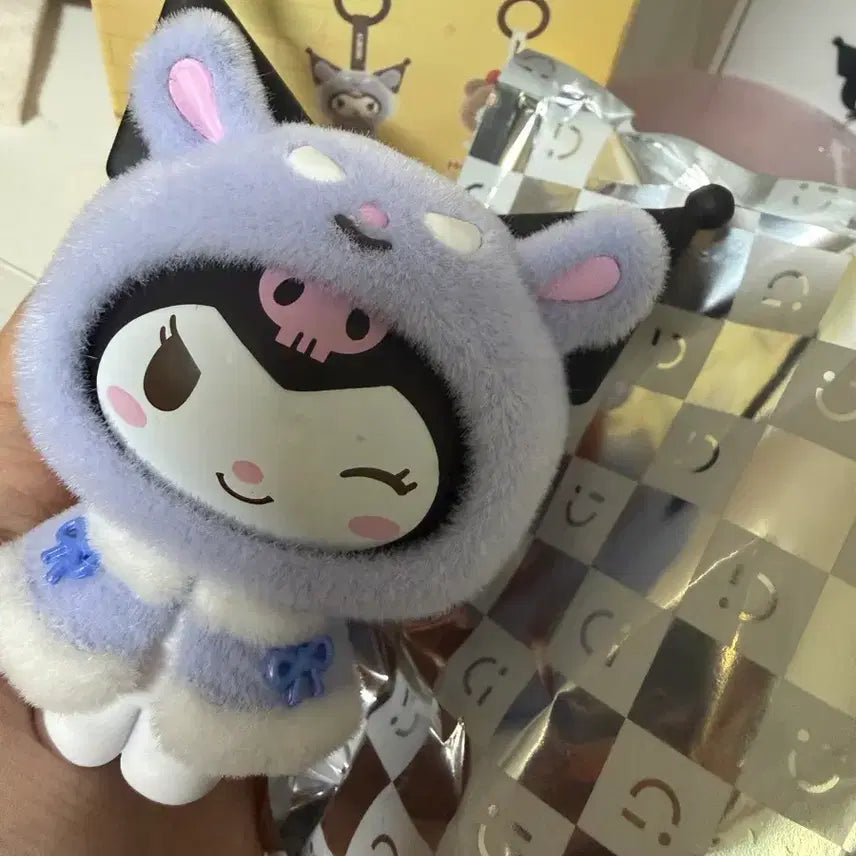 [BUNJANG] Miniso Kuromi Face Keyring / 미니소 쿠로미 페이스 키링