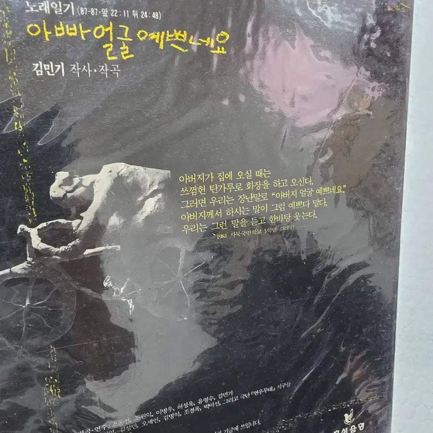 [BUNJANG] Kim Min-ki Sealed LP Nolae-ilgi Appa-neun Yeppeunyo / 김민기 미개봉 LP 노래일기 아빠는 예쁘네요