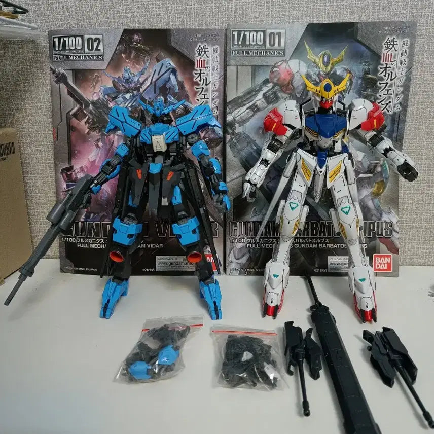 [BUNJANG] Full Mechanics 1/100 Vidar &amp; Barbatos Lupus Gundam Plastic Model Kit Set / 건담 프라모델 풀메카닉스 1/100 비다르 / 바르바토스 루푸스