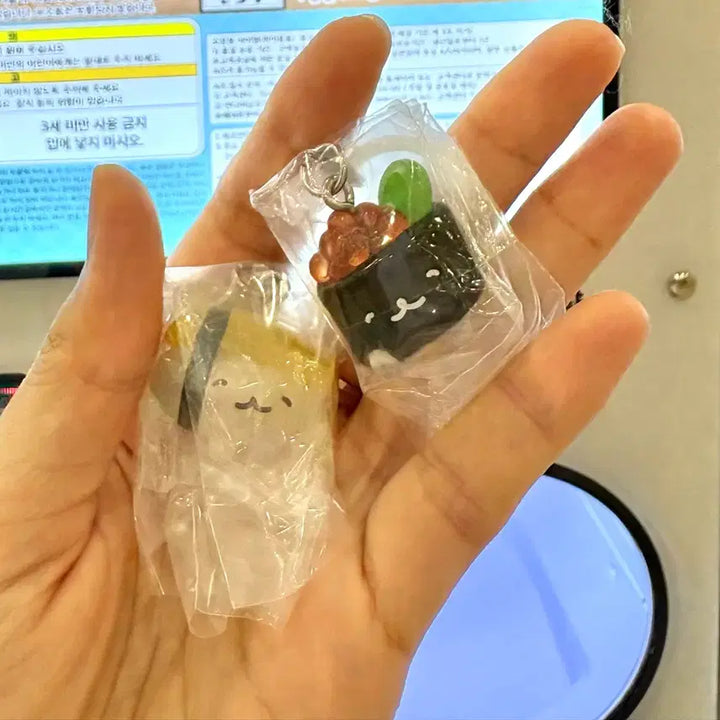 [BUNJANG] OSHUSHIDAKYO Tamagoyaki + Salmon Roe Gachapon Set / 미개봉)일괄 오슈시다요 가챠 계란말이+연어알 스시 가챠 메지루시
