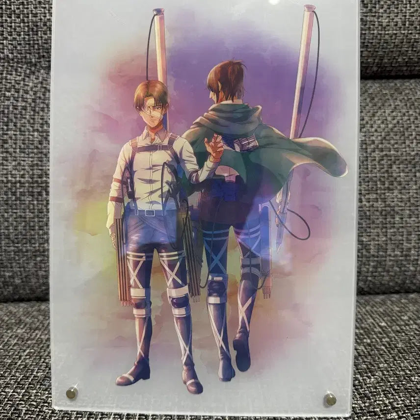 [BUNJANG] Attack on Titan Levi &amp; Hanji Acrylic Board / 진격의 거인 e상 리바이,한지 아크릴보드 팝니다