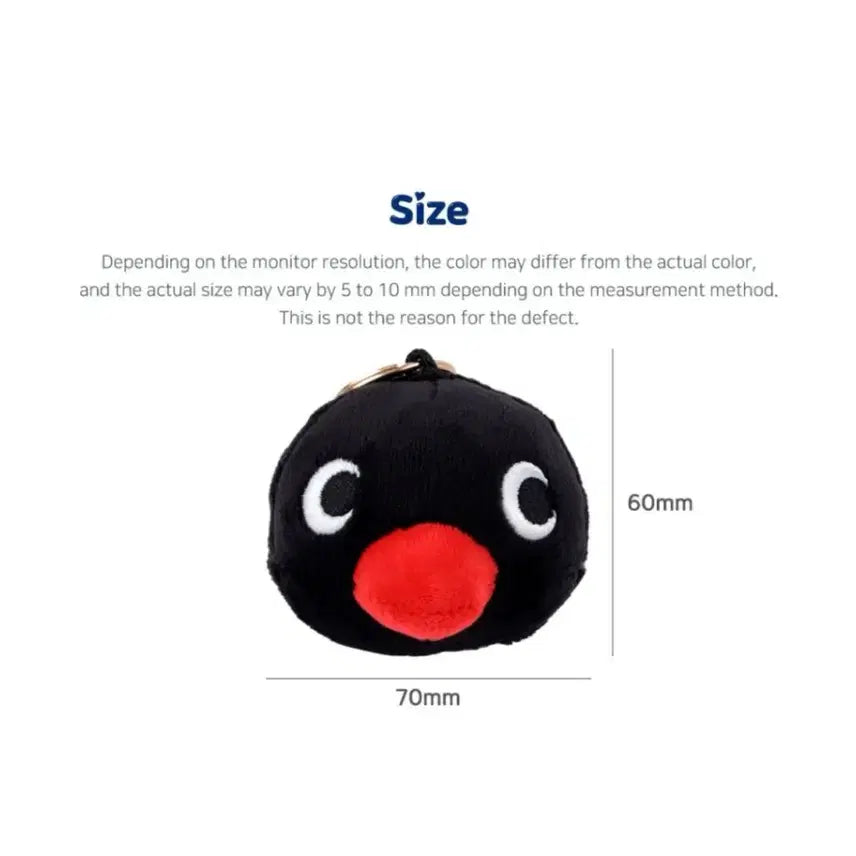 [BUNJANG] Pingu Face Mini Bag Charm / 새상품 정품 핑구 얼굴 멀티 미니 가방고리 펭귄