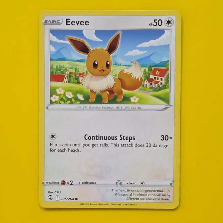 [BUNJANG] Pokemon Eevee 2021 North American Edition Trading Card / 포켓몬카드 2021 이브이 북미판