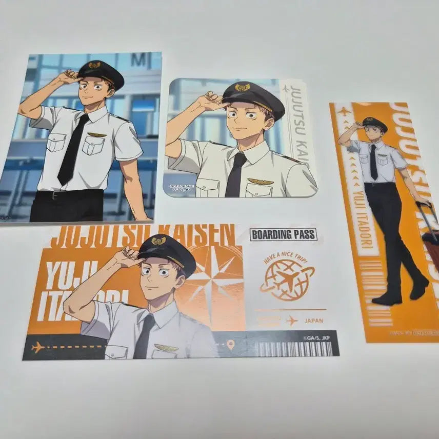 [BUNJANG] Jujutsu Kaisen Yuji Itadori Haneda Airport Pilot Goods Set / 주술회전) 이타도리 유지 하네다 공항 파일럿 굿즈 세트