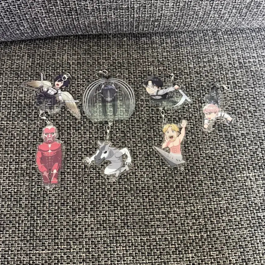 [BUNJANG] Attack on Titan "Each Resolution" F Prize Acrylic Charms Set / 진격의거인 각자의결의 F상 하위상 아크릴참 일괄