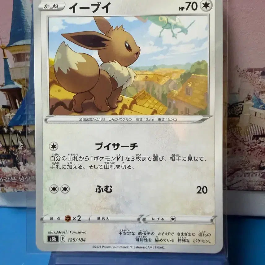 [BUNJANG] Pokemon Card Rayquaza Looking Eevee A-Grade / 일판 포켓몬카드 레쿠쟈 보는 이브이 A-급