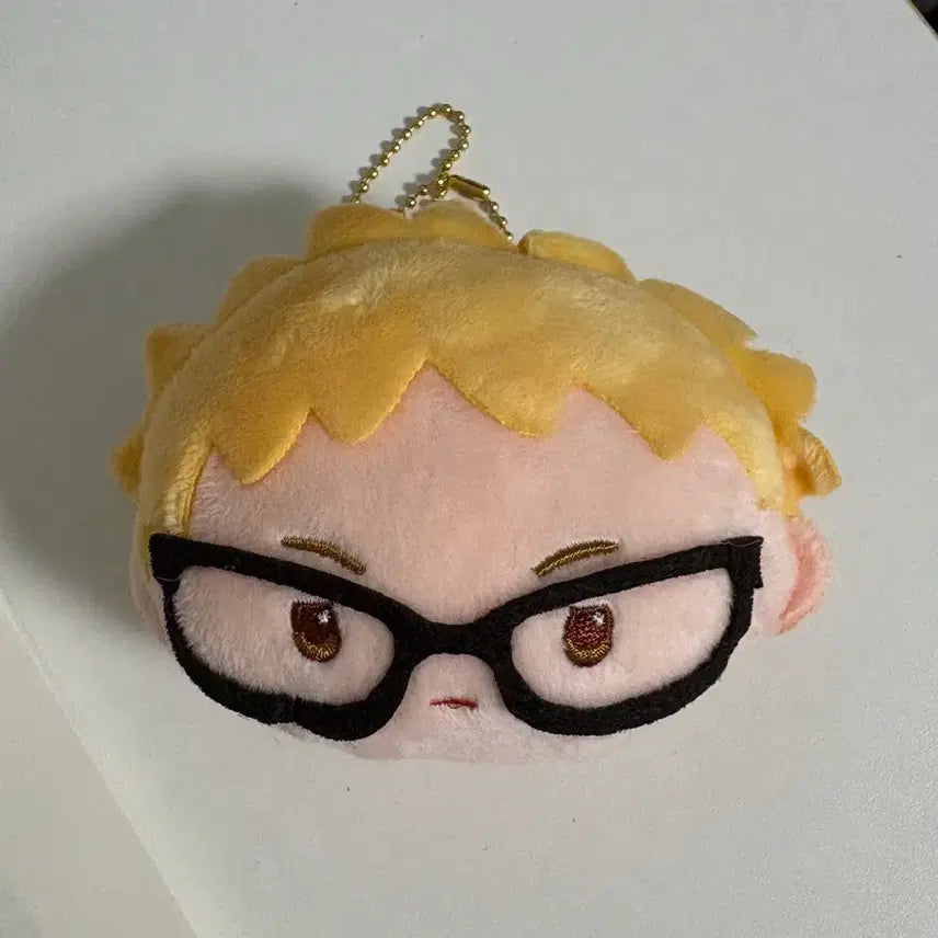 [BUNJANG] Haikyu!! Tsukishima Reversible Plush Keychain Doll / 하이큐 츠키시마 리버시블 누이 키링 인형