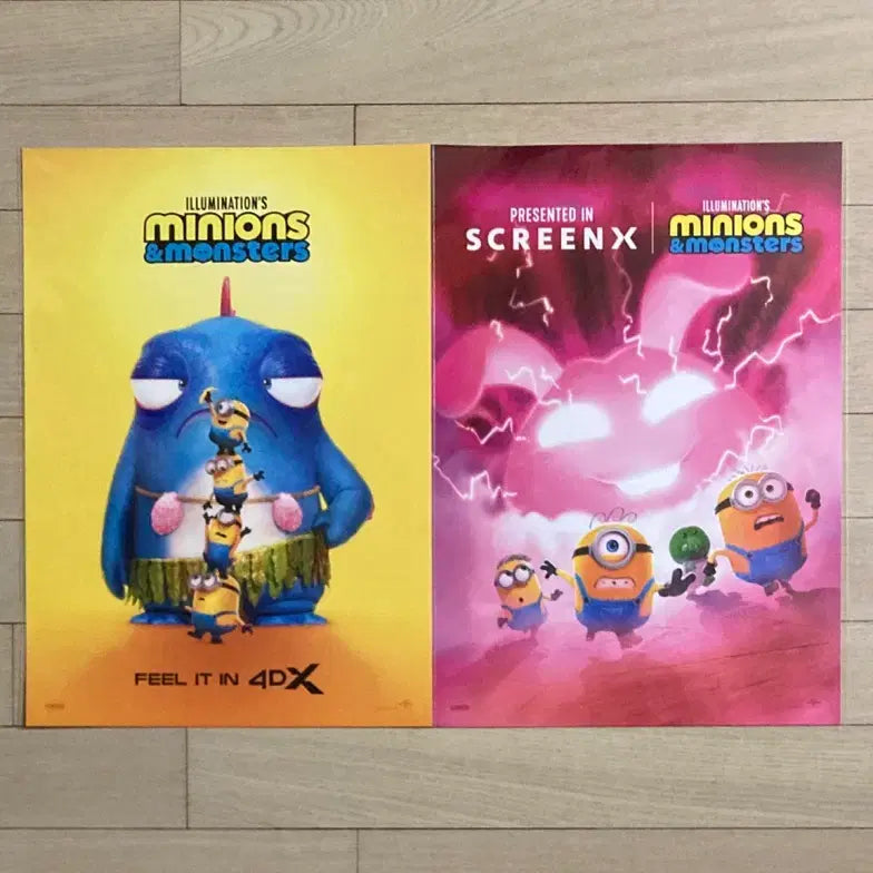 [BUNJANG] Minions &amp; Monsters 4DX Poster / Keychain / TTT / [미니언즈&amp;몬스터즈] 4DX포스터/키체인/TTT