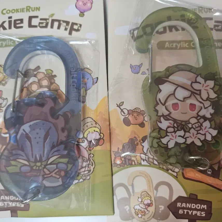 [BUNJANG] Cookie Run Cookie Camp Silent Salt &amp; Saint Lily Carabiner Bundle / (+덤,개별가능) 쿠키런 쿠키캠프 사일런트 솔트,세인트릴리 카라비너 일괄