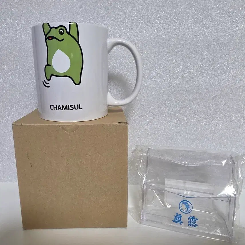 [BUNJANG] Chamisul Mug Cup &amp; Jinro Business Card Holder Set / 참이슬 머그컵 / 명함꽂이