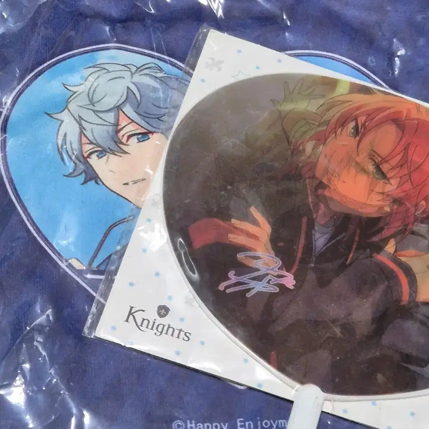 [BUNJANG] Ensemble Stars Leo Tsukinaga Sena Izumi Bundle Set Fan &amp; Handkerchief / 일괄 앙스타 부채 손수건 츠키나가레오 세나이즈미