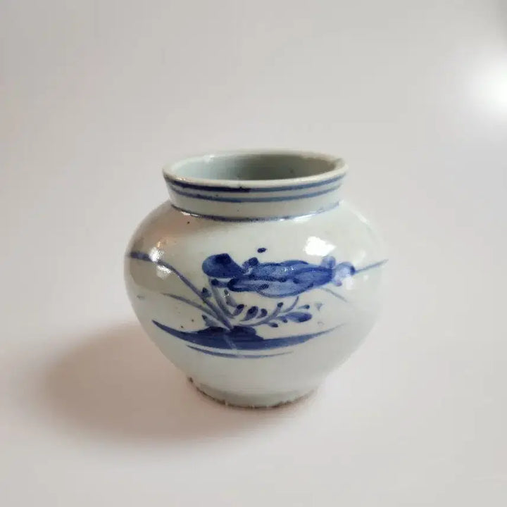 [BUNJANG] Joseon Dynasty Late Period Bunwon White Porcelain Blue-and-White &
