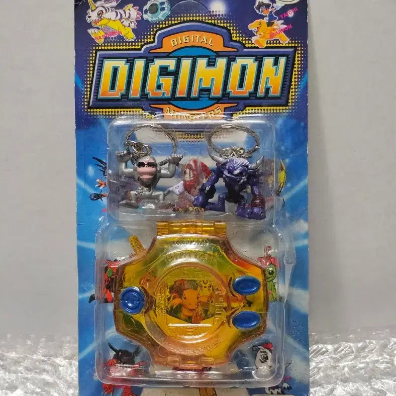 [BUNJANG] Digimon Mini Figure Keychain Digivice Set (Sealed) / 고전완구 디지몬 미니피규어 열쇠고리 디지바이스 세트 미개봉품