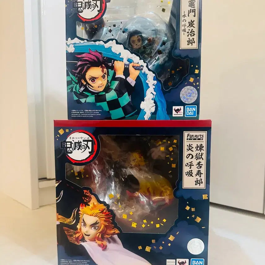 [BUNJANG] Aniplex+ Demon Slayer: Kimetsu no Yaiba - Tanjiro Kamado (Water Breathing) &amp; Kyojuro Rengoku Figuarts ZERO Figure Set / 정품)귀멸의 칼날 아츠제로 탄지로, 렌고쿠 일괄 팝니다.