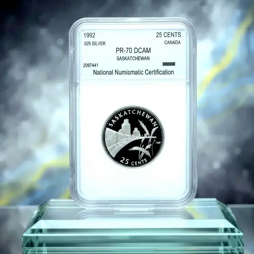 [BUNJANG] 1992 Canada Federation Formation Centennial Sterling Silver Proof Coin NNC Grade 70 / 보기힘든 1992 Canada  연방결성 기념 한정판 은화 NNC최고등급70 (은화 지폐 구권 견양 민트 주화)
