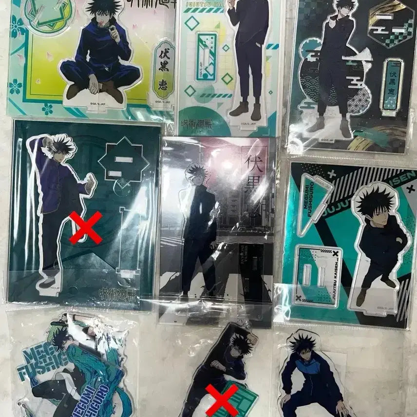 [BUNJANG] Fushiguro Megumi Acrylic Stand Bundle Set / 주술회전 후시구로 메구미 아크릴 스탠드 일괄 양도