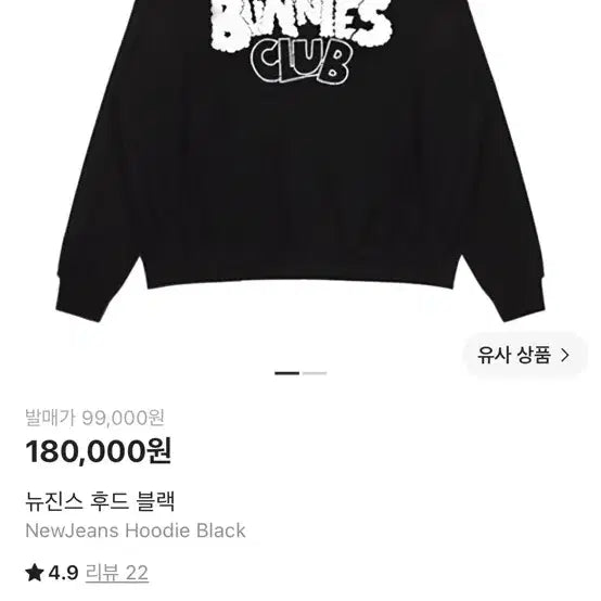 [BUNJANG] NewJeans Bunnies Club Hoodie Black M Size / 뉴진스 BUNNIES CLUB 후드 블랙 팝니다 (M사이즈)