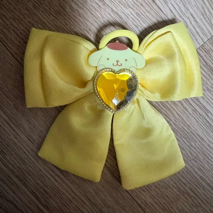[BUNJANG] Pompompurin Sanrio Official Ribbon Cheer Stick Strap / 폼폼푸린 응원봉 리본 킹블 꾸미기 스트랩