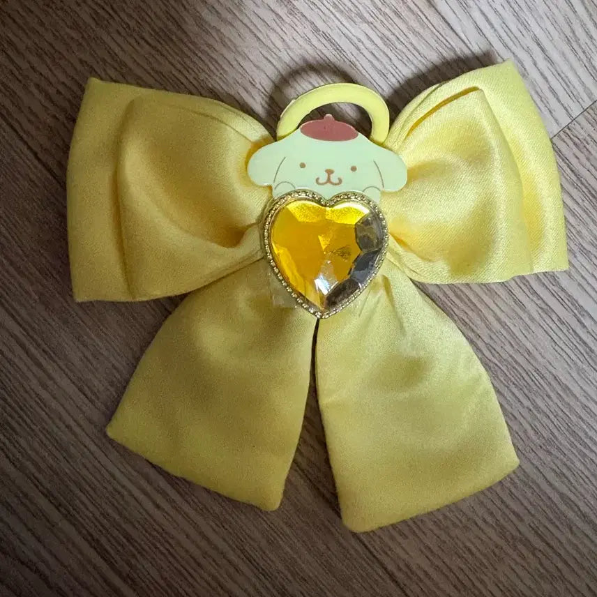 [BUNJANG] Pompompurin Sanrio Official Ribbon Cheer Stick Strap / 폼폼푸린 응원봉 리본 킹블 꾸미기 스트랩